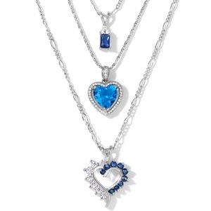 New Vanessa Mooney THE FRANCES SAPPHIRE NECKLACE Silver